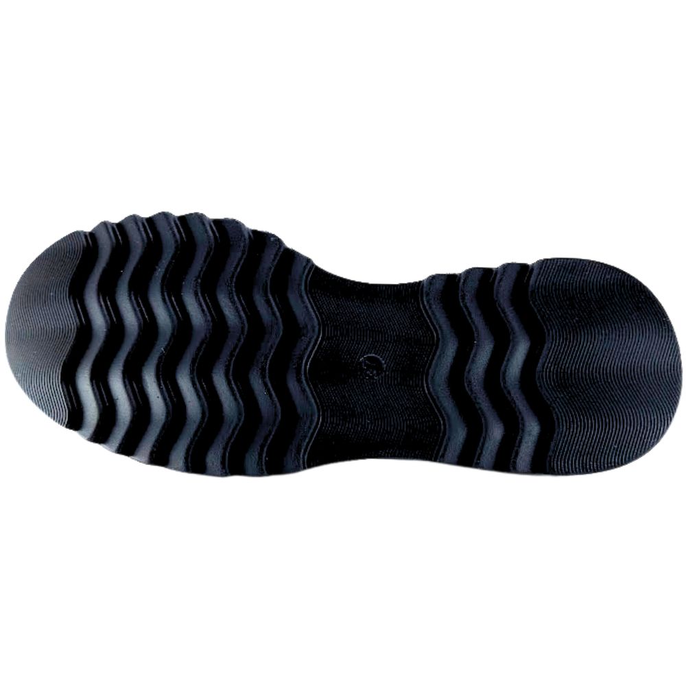 Black sock sole on a white background
