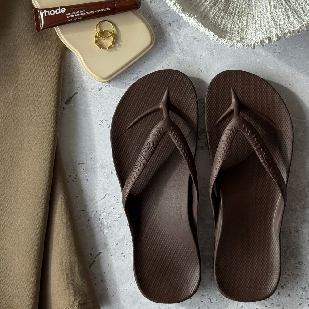 ARCHIES ARCH SUPPORT JANDALS BROWN