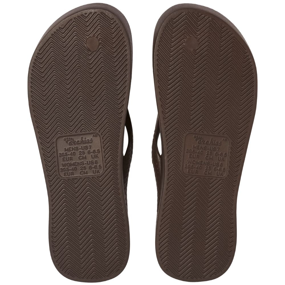 ARCHIES ARCH SUPPORT JANDALS BROWN