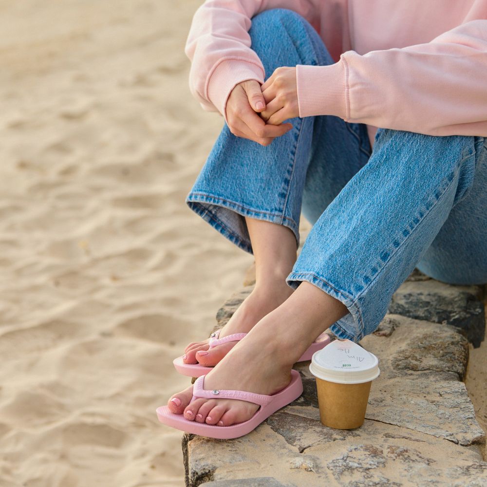 ARCHIES ARCH SUPPORT JANDALS CRYSTAL PINK