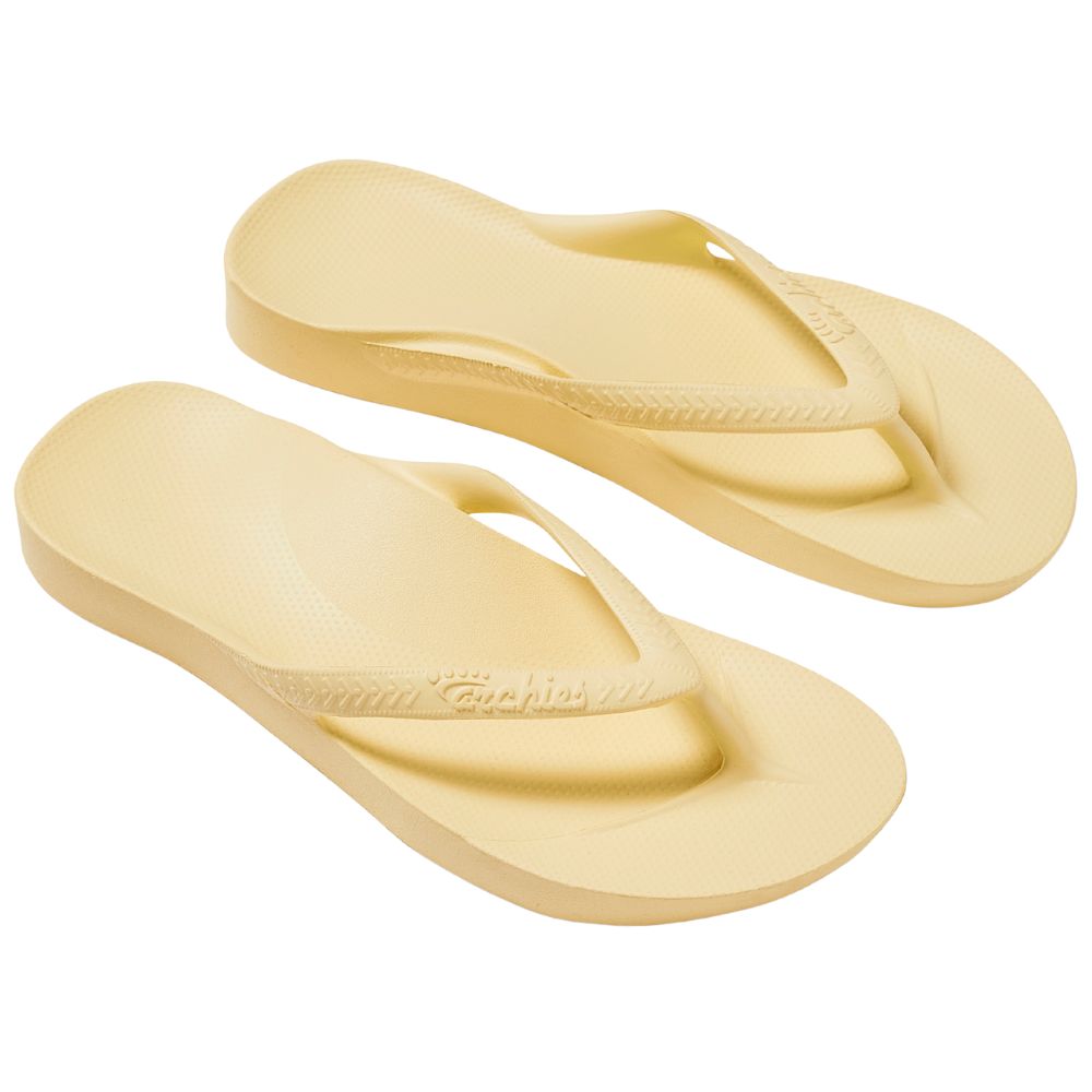 ARCHIES ARCH SUPPORT JANDALS LEMON