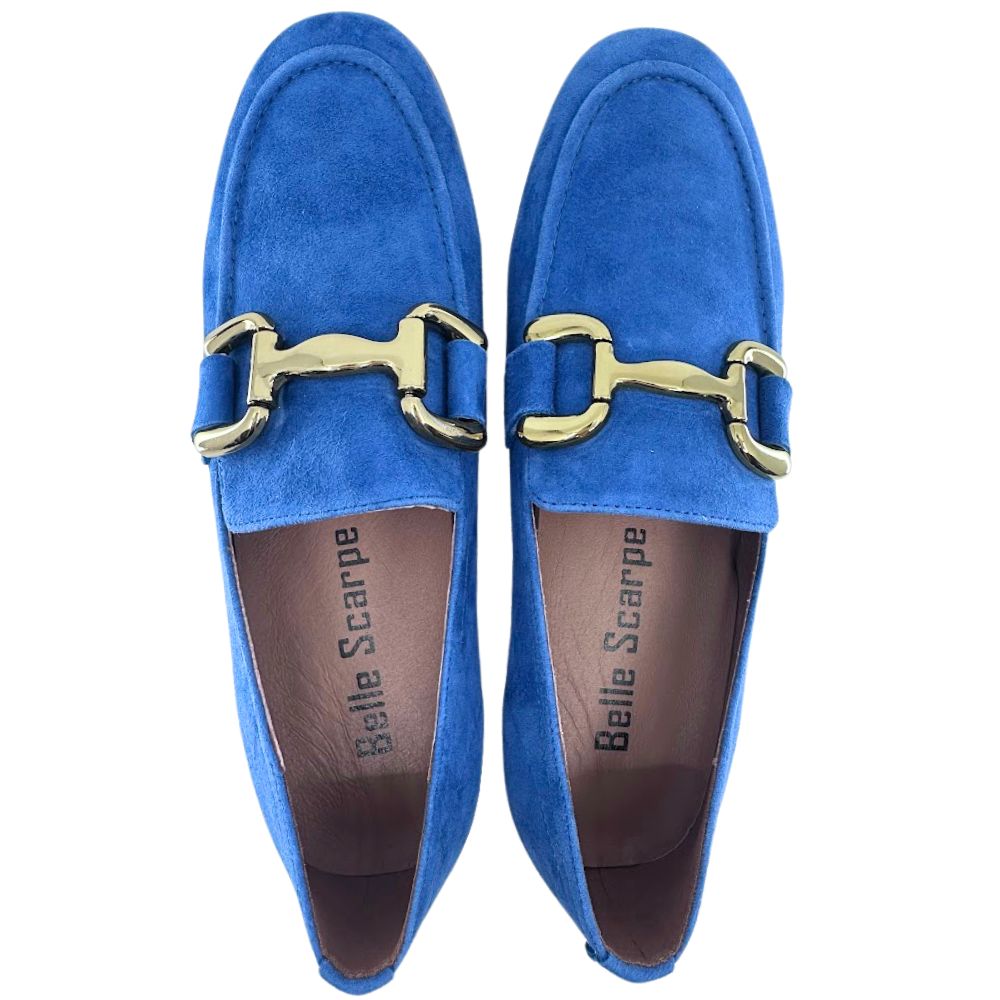 BELLE SCARPE RAVENOUS BLUE SUEDE