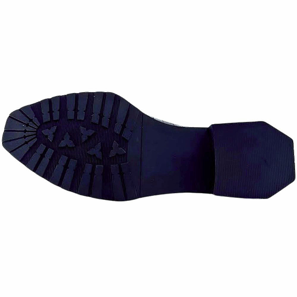 Black shoe sole on a white background