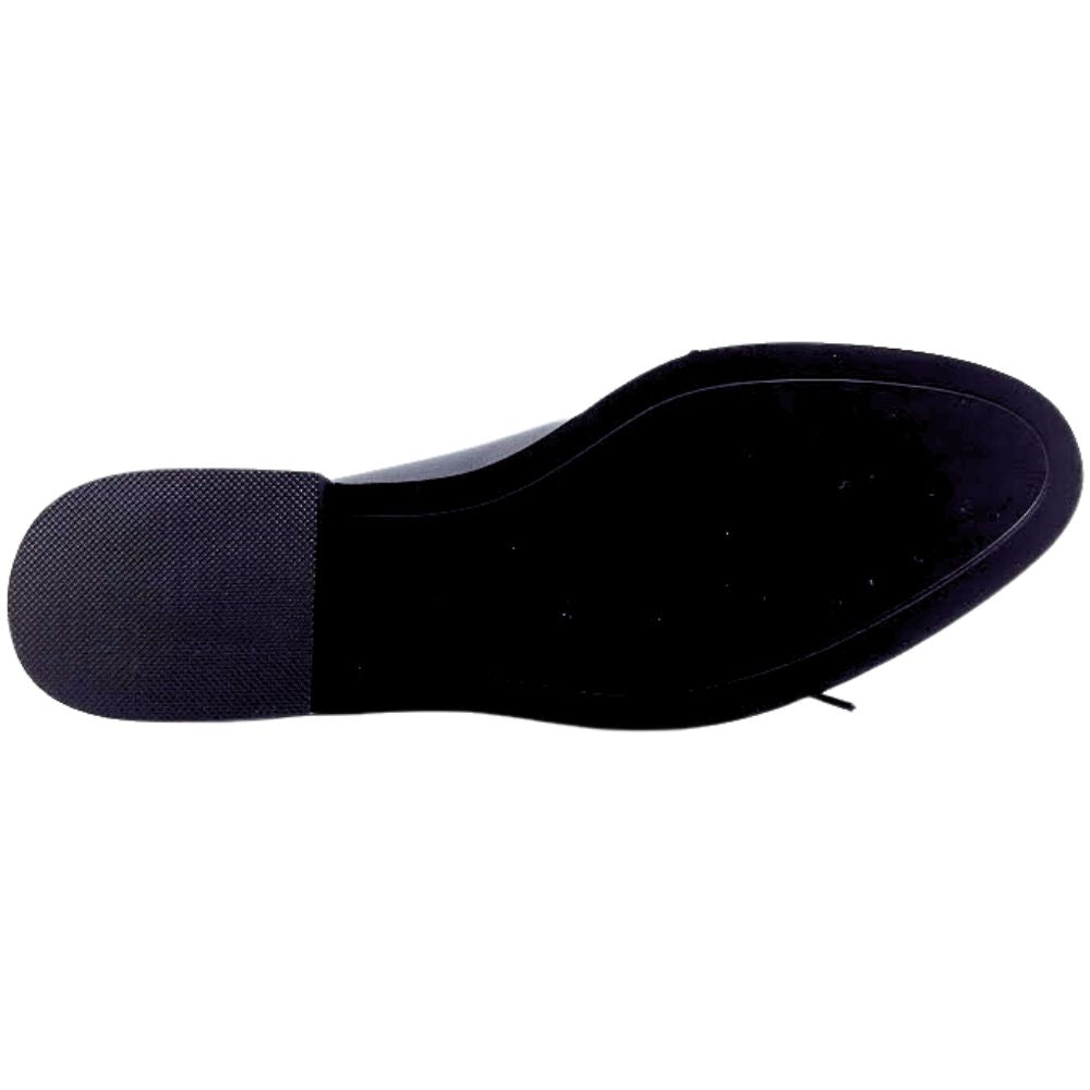 Black shoe sole on a white background