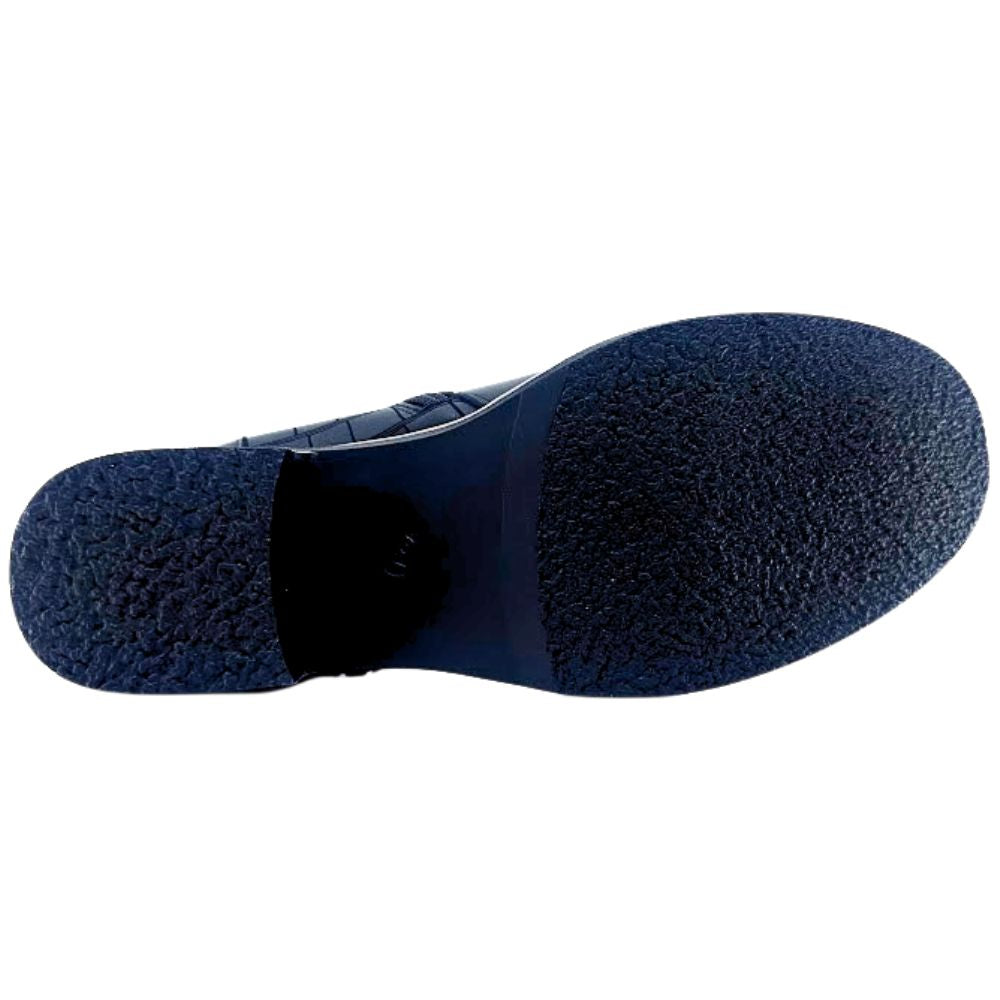 Black shoe sole on a white background