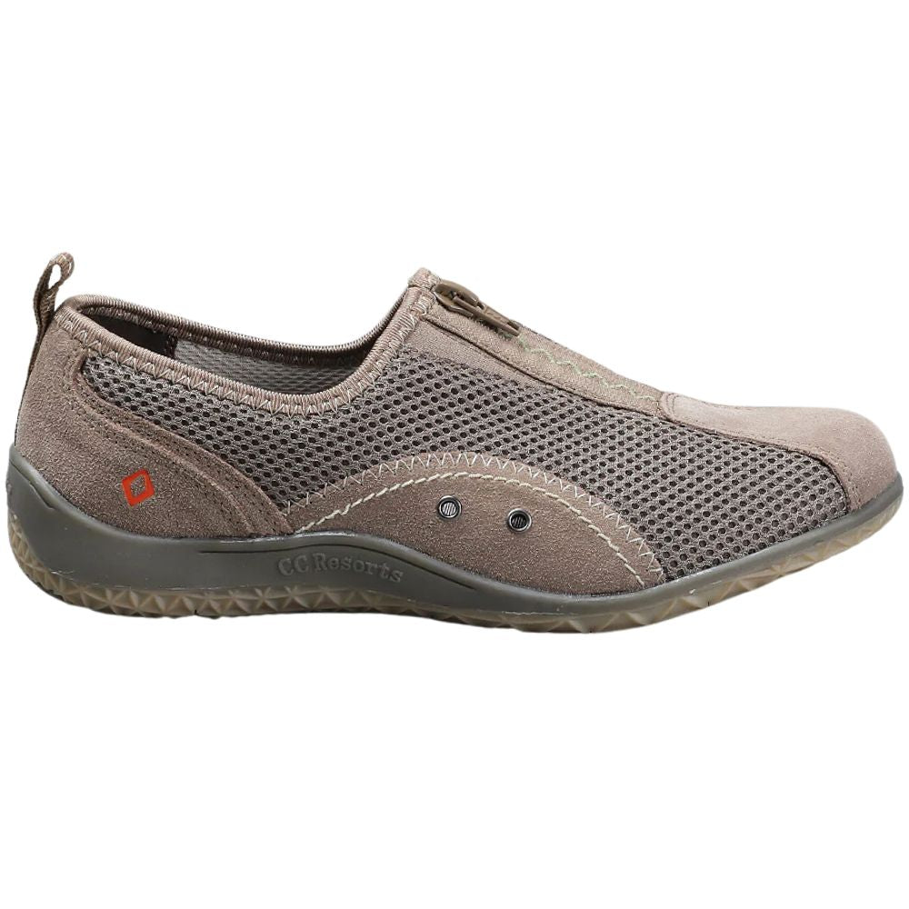 Brown casual shoe on a white background