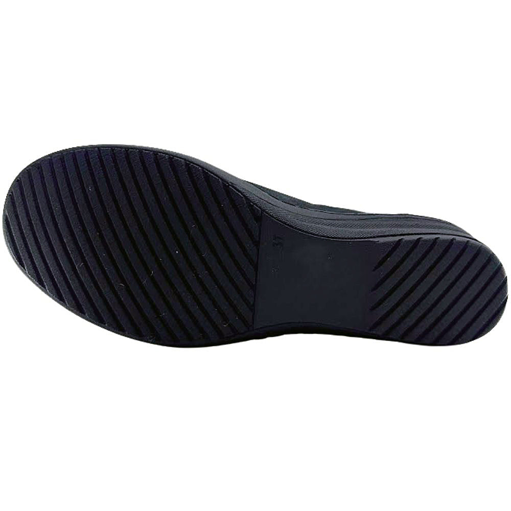 Black shoe sole on a white background