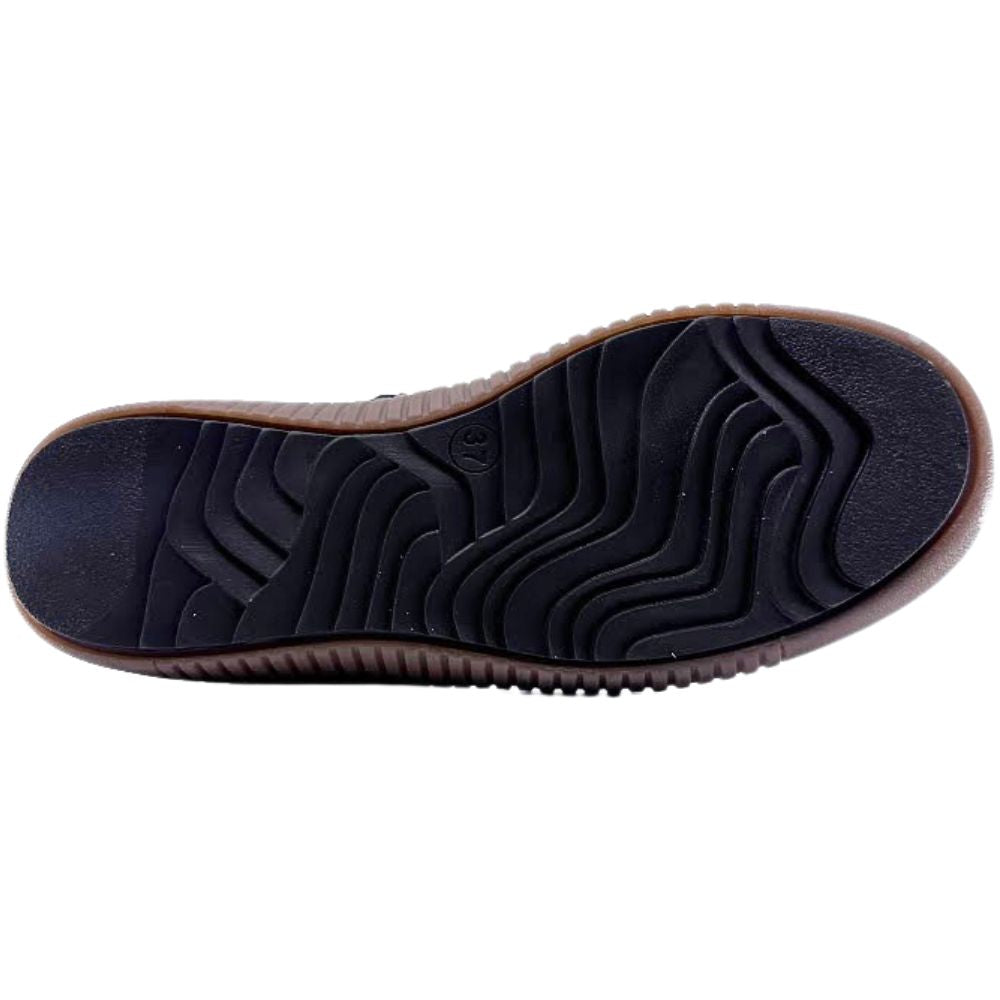 Black sole of a shoe on a white background