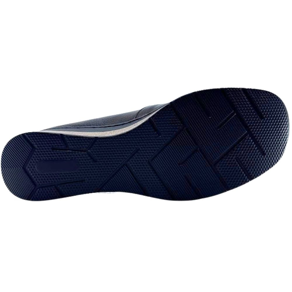 Black shoe sole on a white background