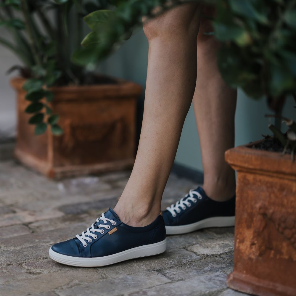 ECCO SOFT 7 LEA MARINE