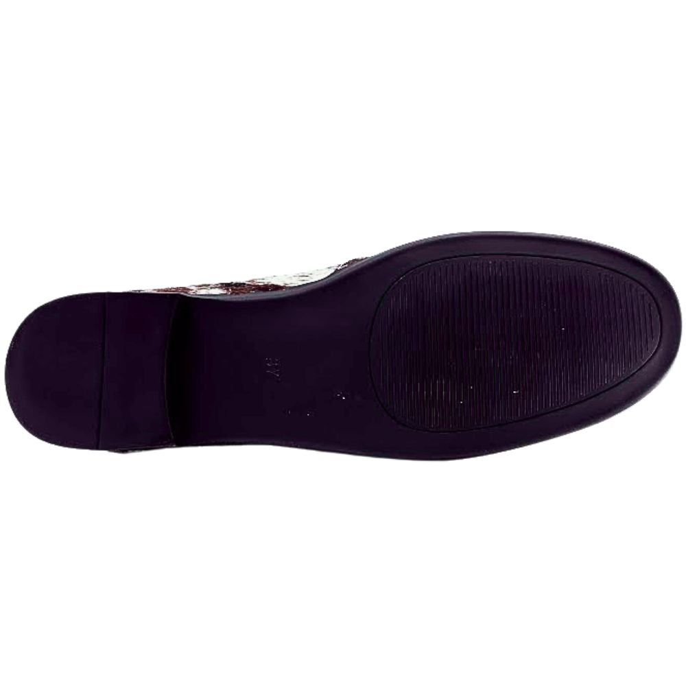 Black shoe sole on a white background