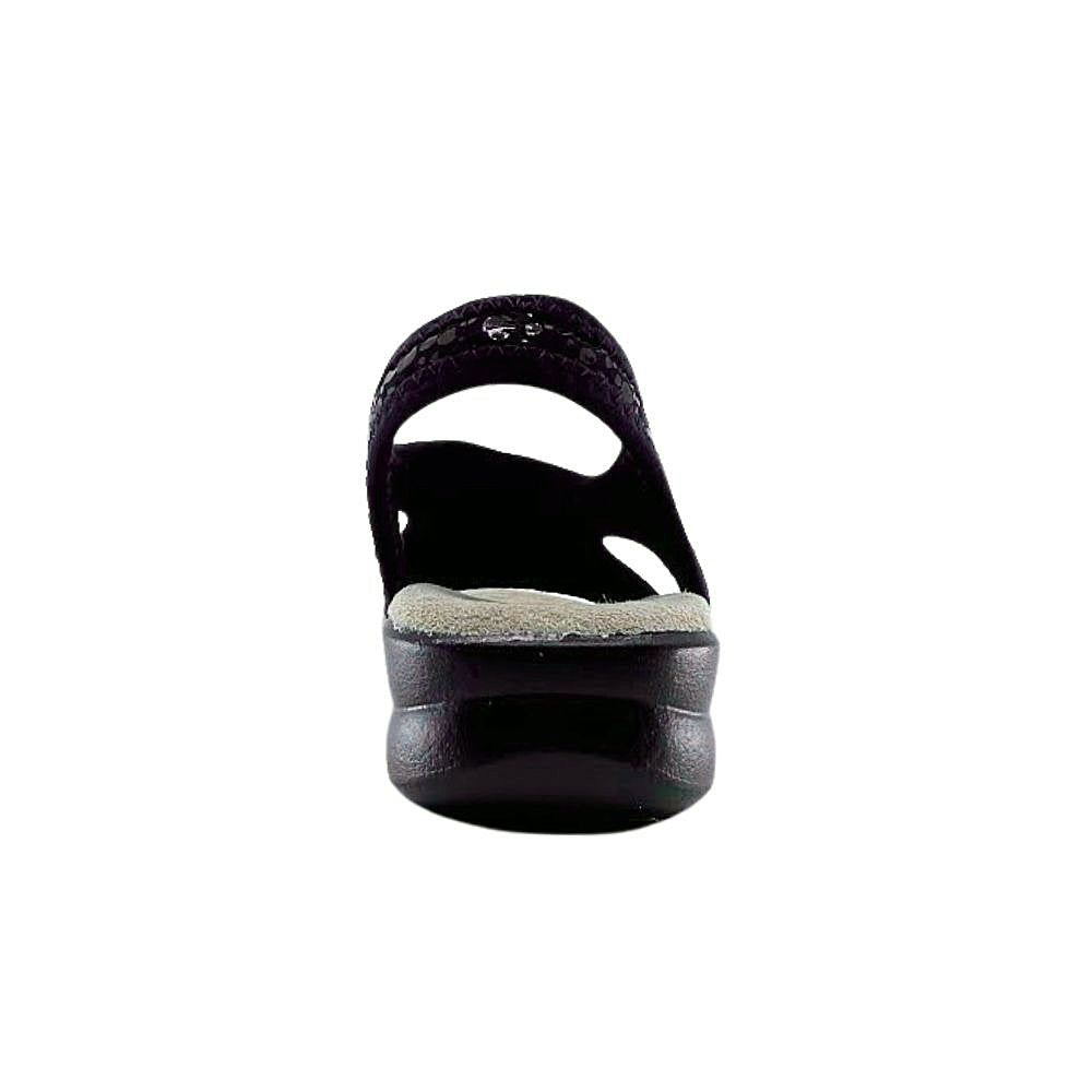 Black sandal on a white background