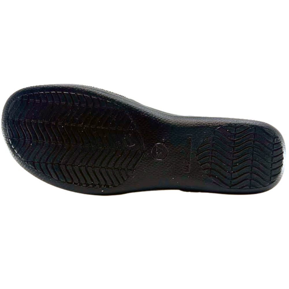Black shoe sole on a white background