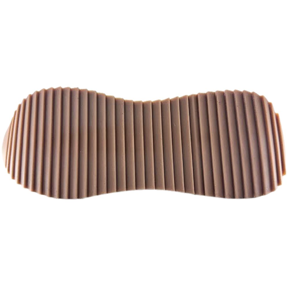 Brown sneaker outsole with good grip
