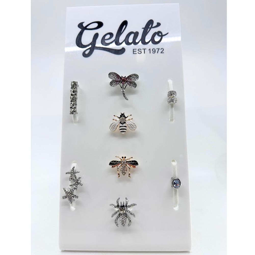 GELATO WHITE BEE LACE CHARM (PAIR)