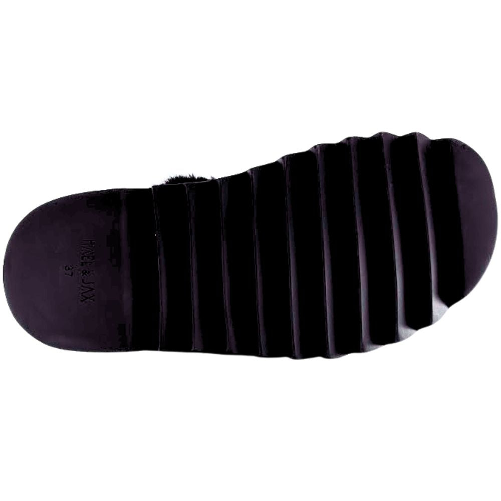 Black sole of a shoe on a white background