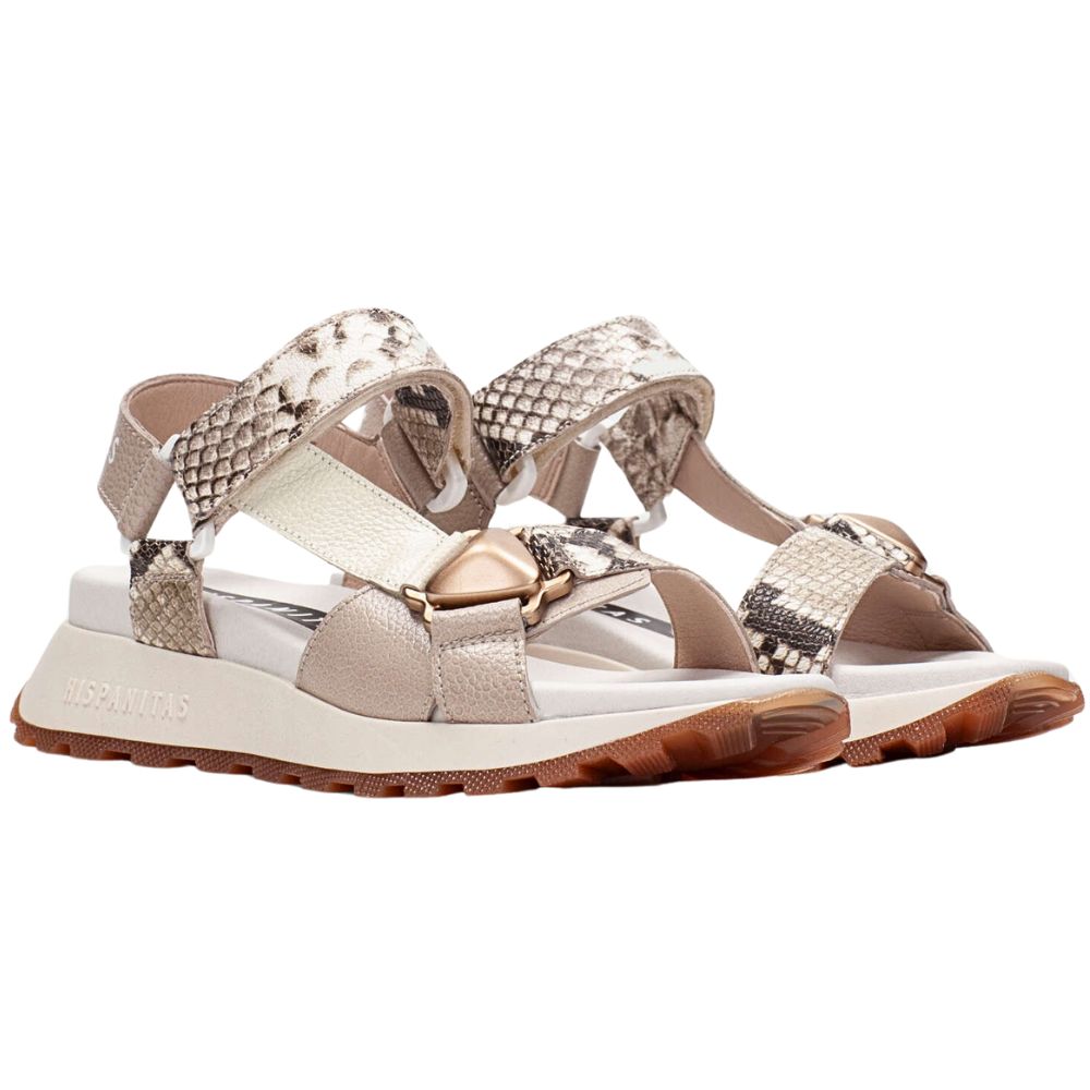 HISPANITAS MAUI CHV253896 TAUPE SNAKE LATTE