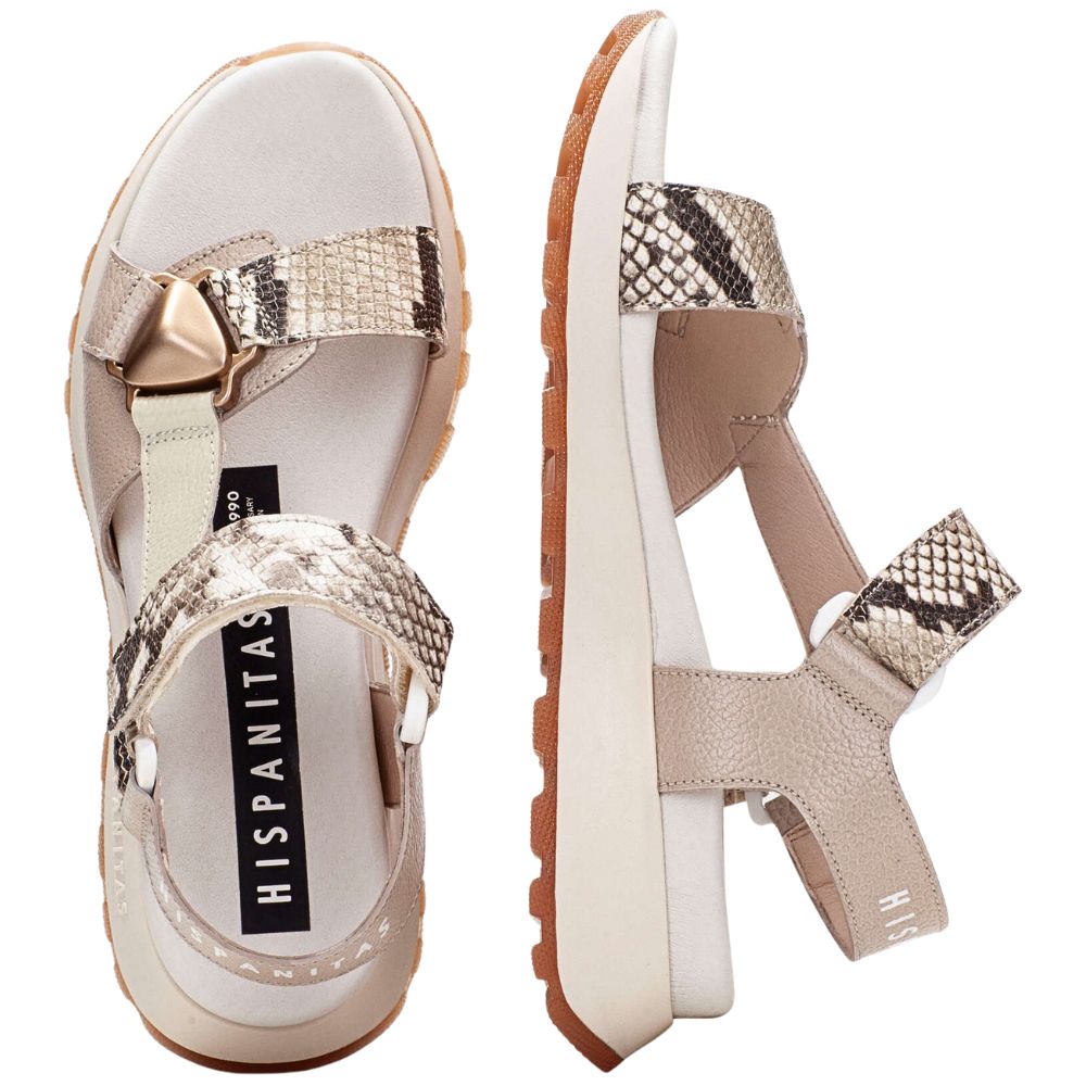 HISPANITAS MAUI CHV253896 TAUPE SNAKE LATTE