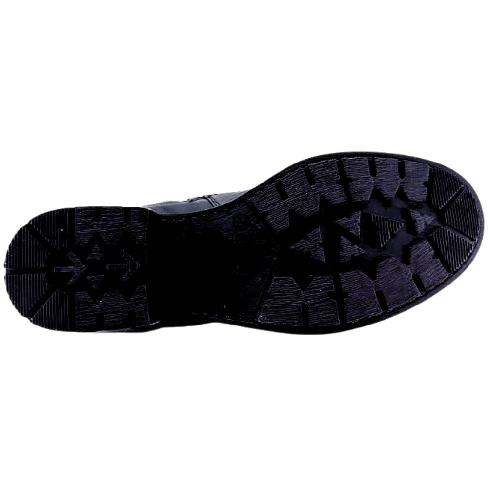 Black shoe sole on a white background