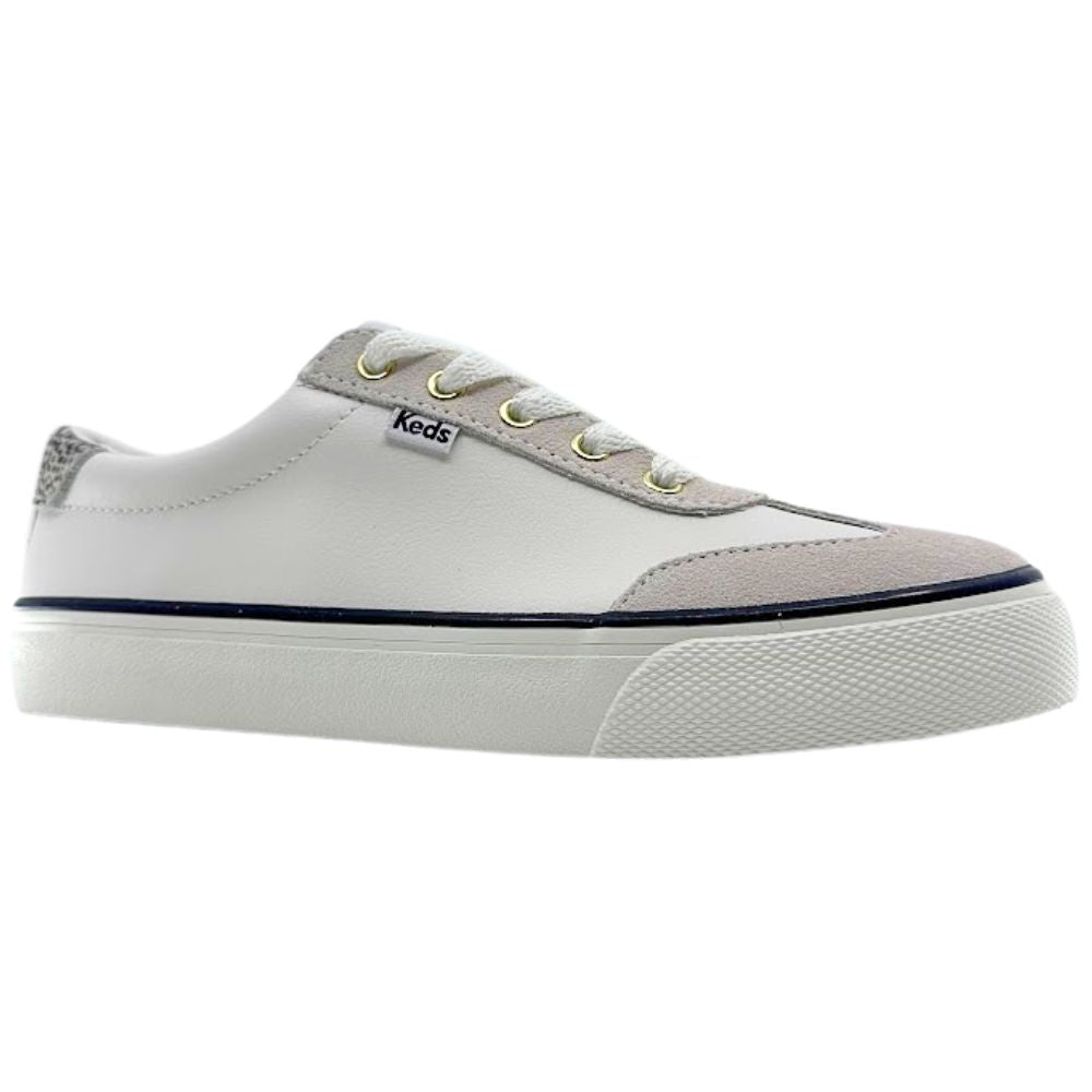 KEDS JUMP KICK T-TOE LEATHER/SUEDE SNOW WHITE