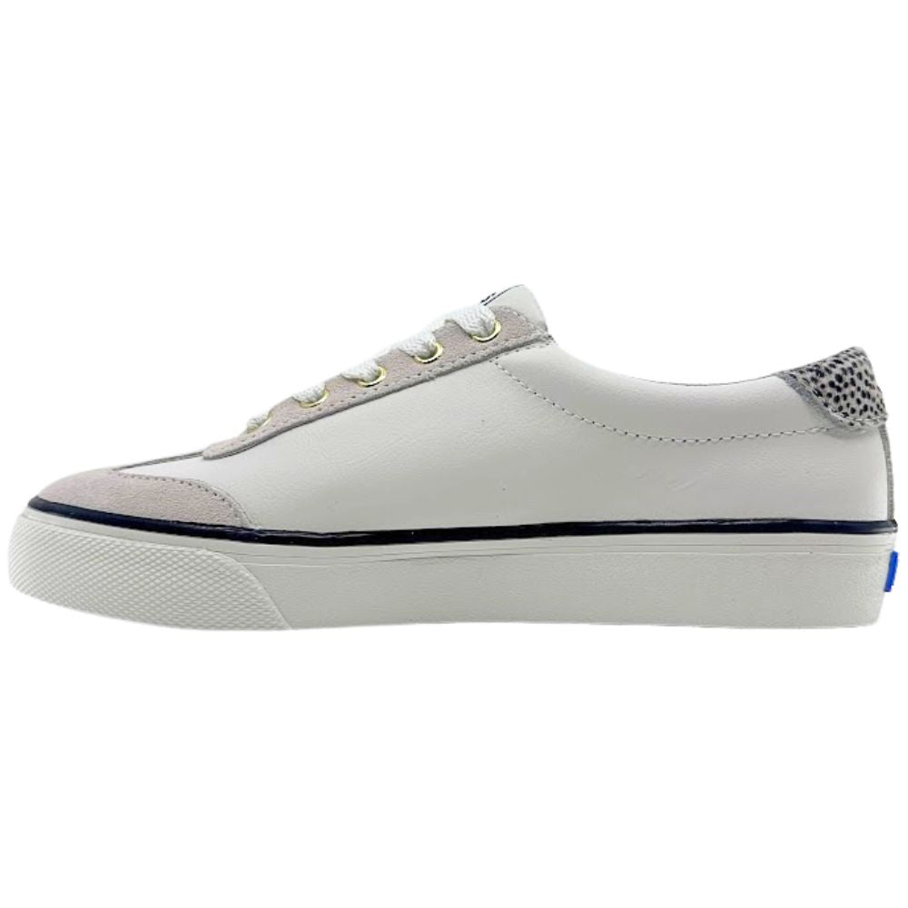 KEDS JUMP KICK T-TOE LEATHER/SUEDE SNOW WHITE