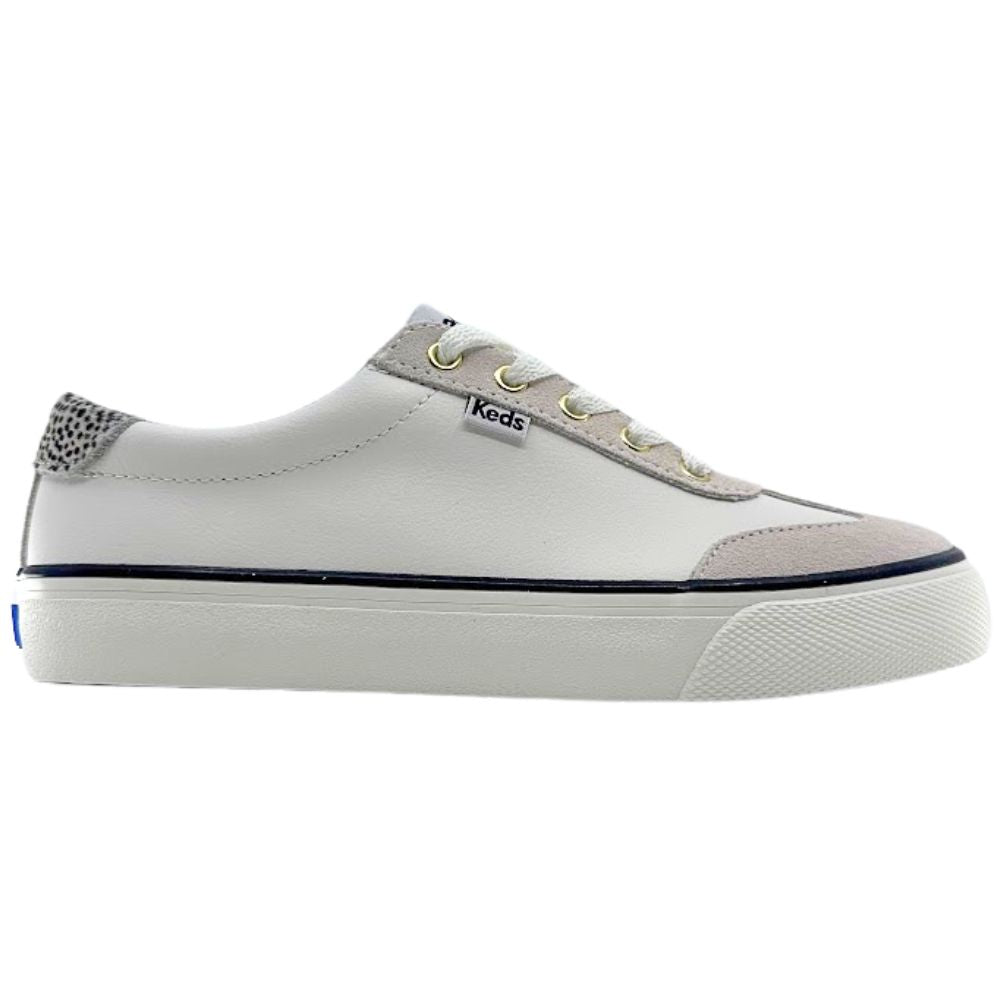 KEDS JUMP KICK T-TOE LEATHER/SUEDE SNOW WHITE