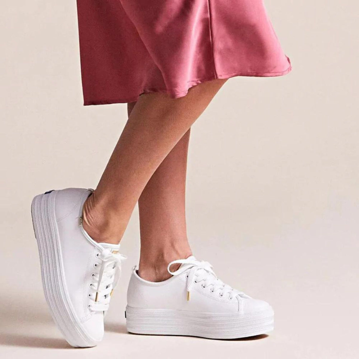 KEDS TRIPLE UP LEATHER WHITE