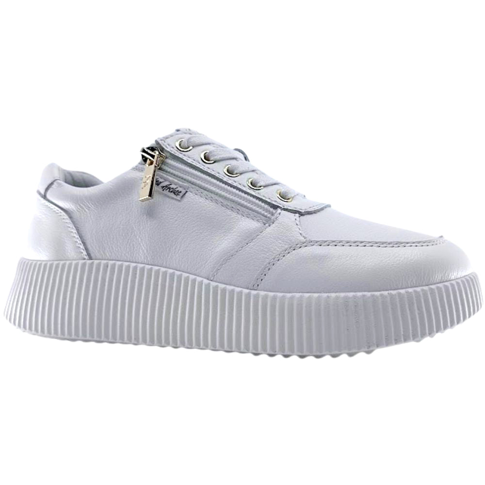 White sneaker on a white background