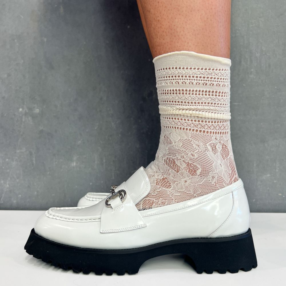 MINX LOAFER SOCK CREAM
