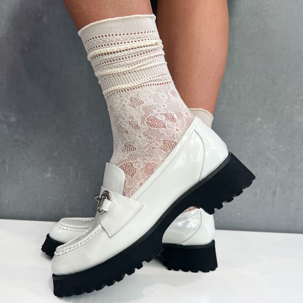 MINX LOAFER SOCK CREAM