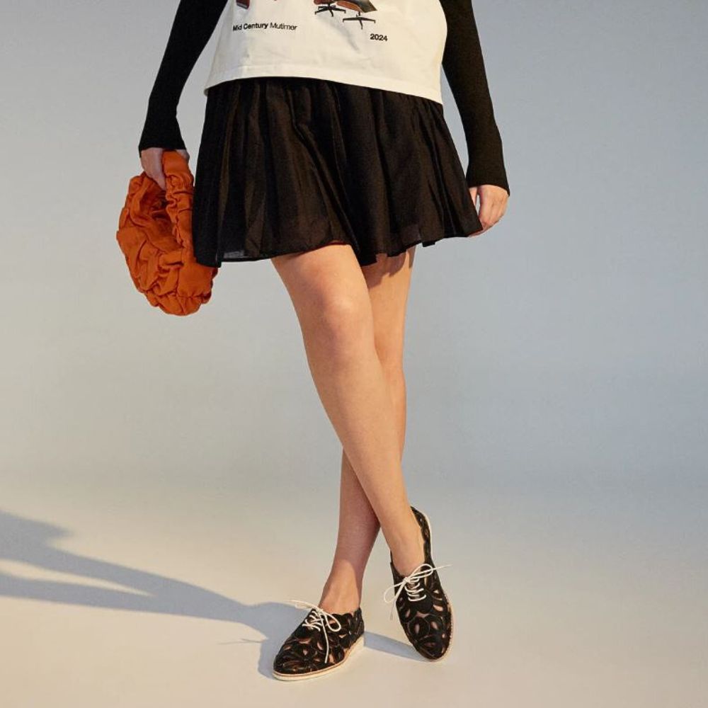 ROLLIE SIDECUT APPLIQUE BLACK