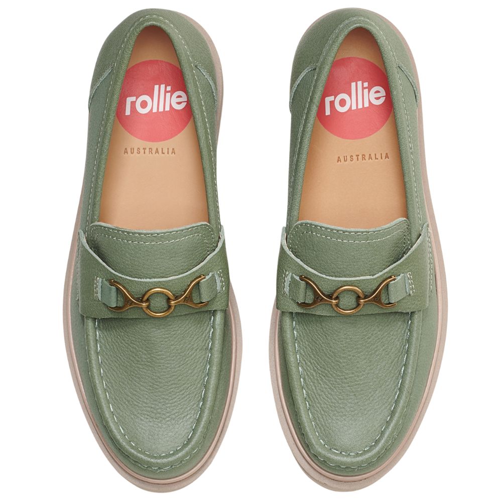 ROLLIE LOAFER RISE MOSS/LATTE
