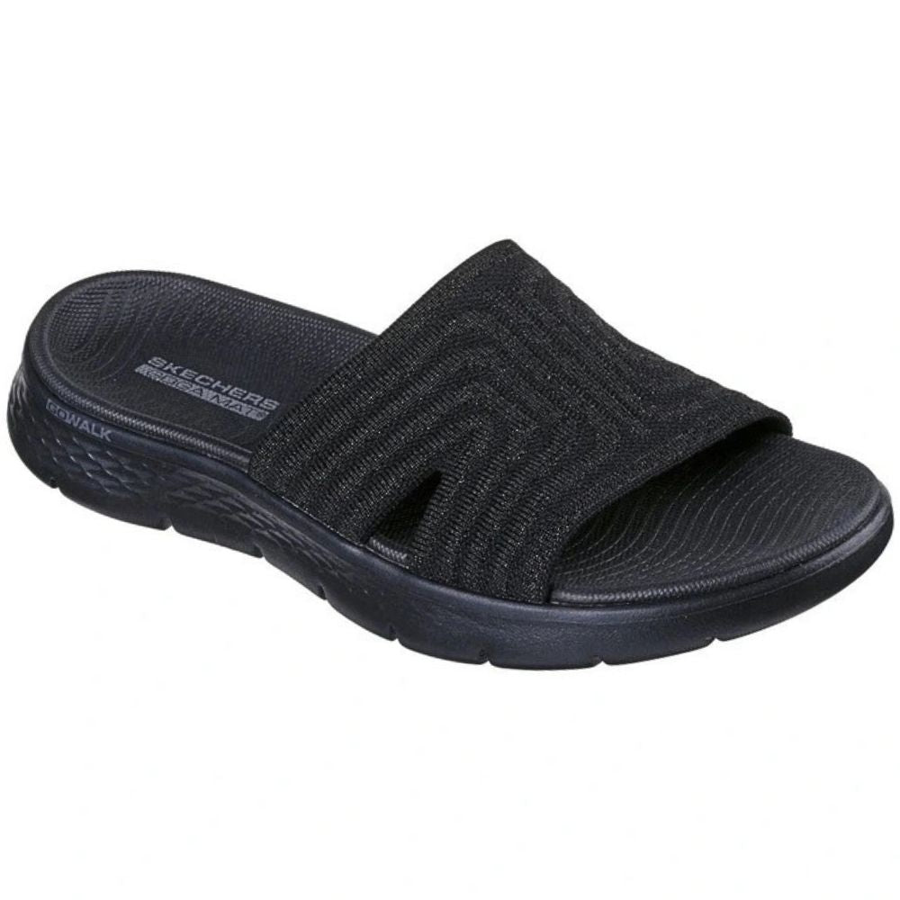 SKECHERS GO WALK FLEX SANDAL STARDUST BLACK
