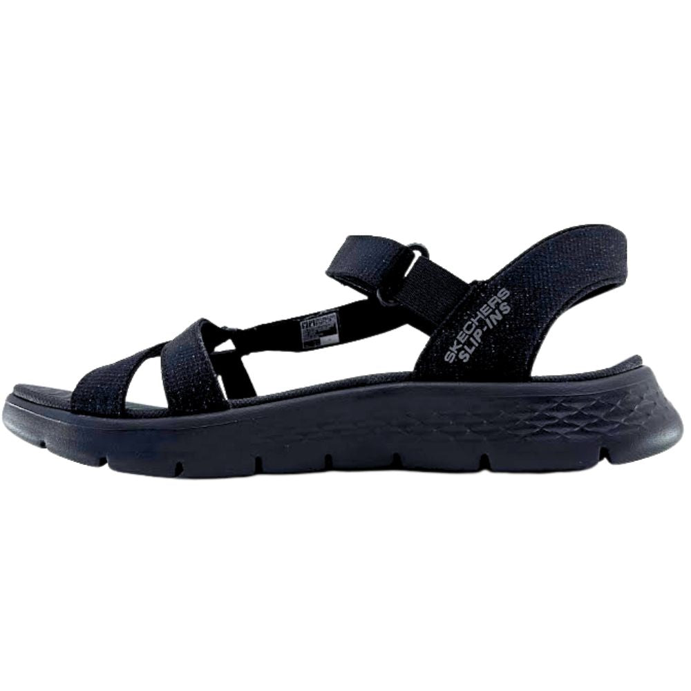 SKECHERS SLIP-INS GO WALK FLEX ILLUMINATE SANDAL BLACK