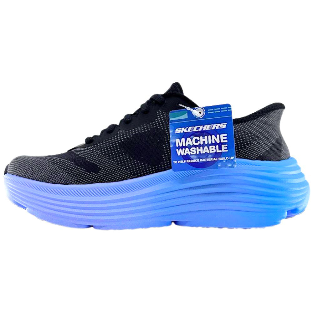 SKECHERS SLIP INS MAX CUSHIONING ENDEAVOUR BLACK BLUE