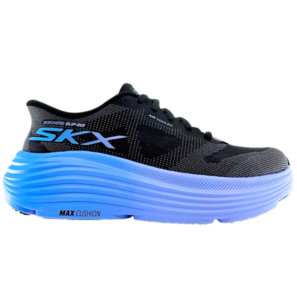 SKECHERS SLIP INS MAX CUSHIONING ENDEAVOUR BLACK BLUE