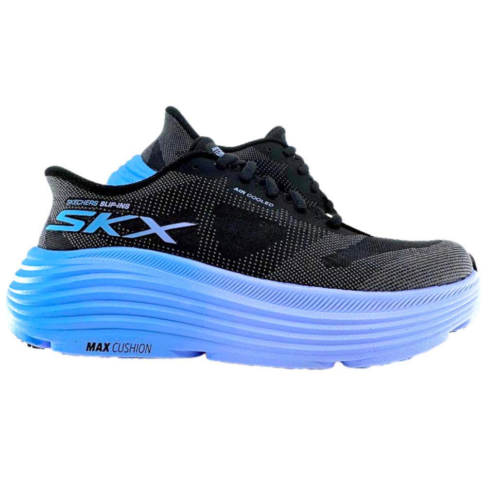 SKECHERS SLIP INS MAX CUSHIONING ENDEAVOUR BLACK BLUE