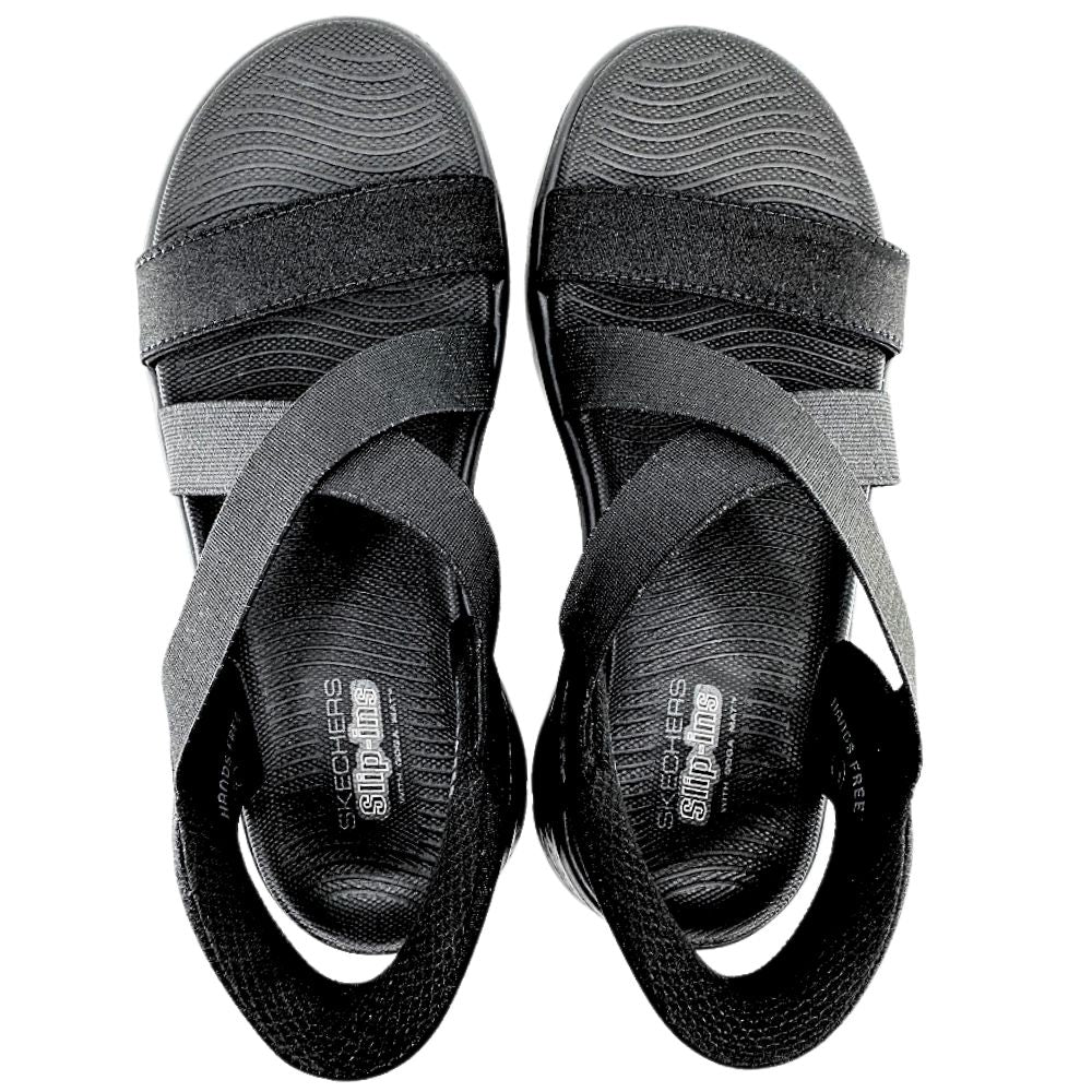 SKECHERS GO WALK FLEX SANDAL BLACK