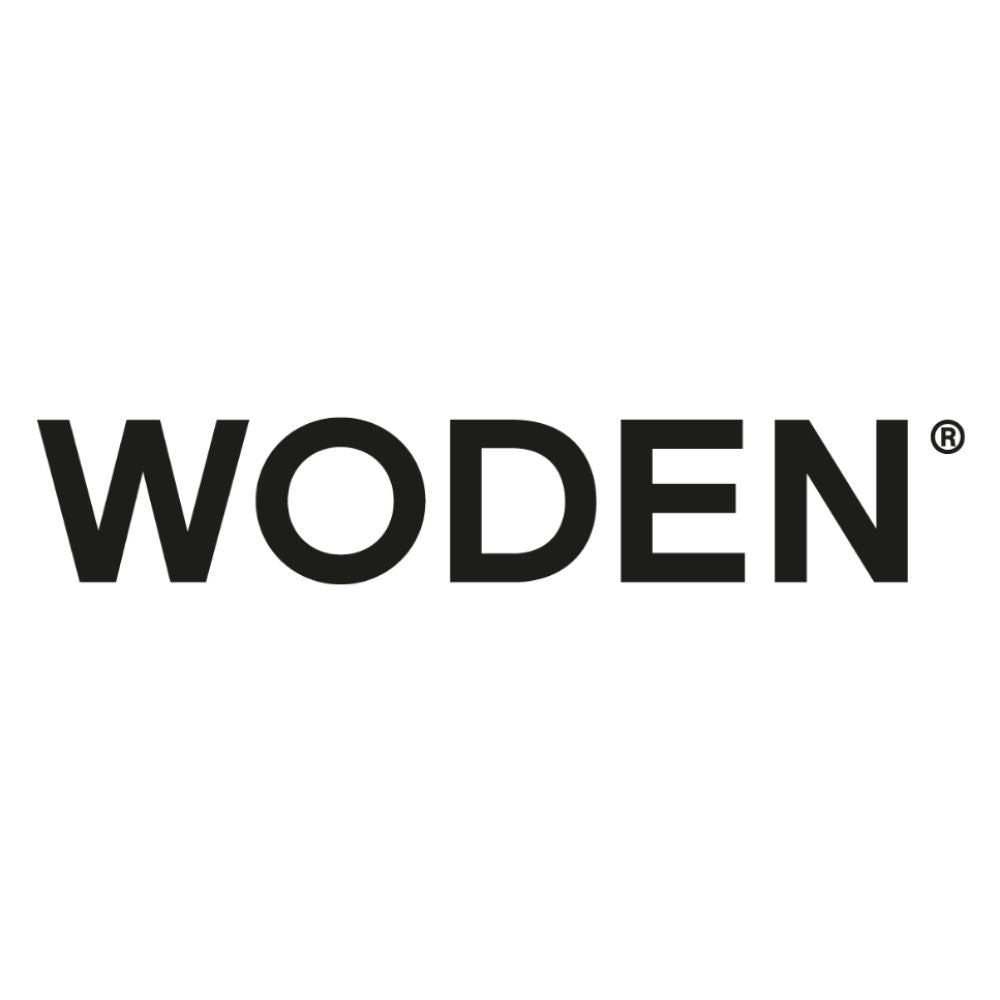 The WODEN brand logo in bold black sans-serif lettering on a solid white background.