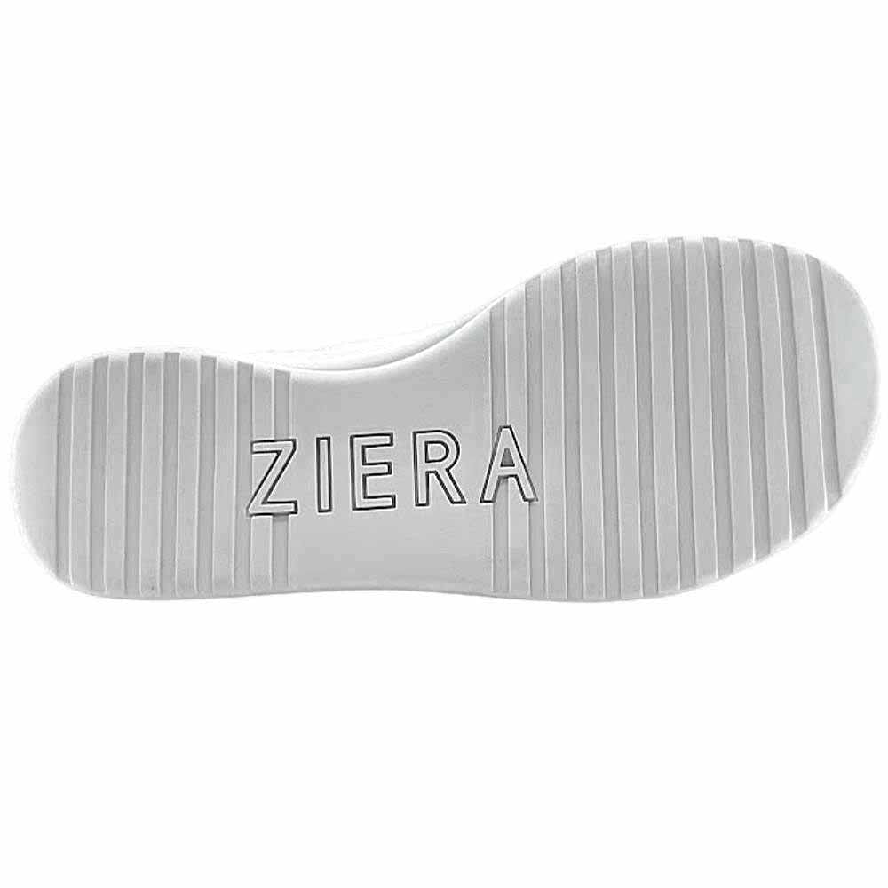 The white textured sole of a shoe, featuring the brand name 'ZIERA' printed in the center, shown against a plain white background.