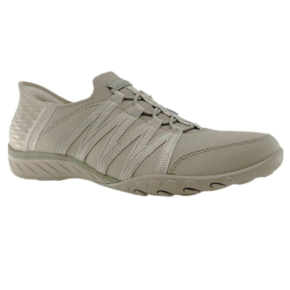 SKECHERS BREATHE EASY ROLL WITH ME TAUPE