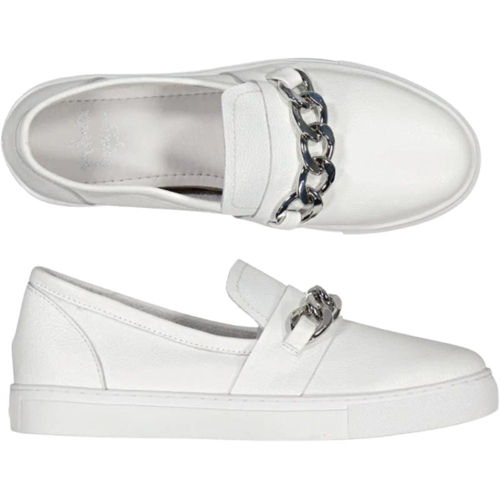MINX JULIANO WHITE MILLED SILVER CHAIN